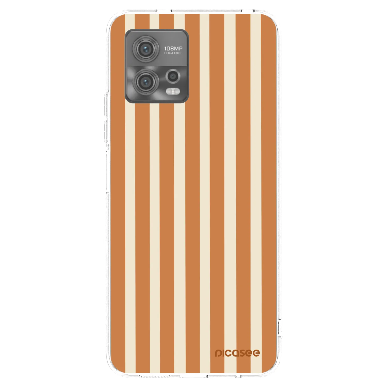 Picasee Motorola Moto G72 Hülle - Transparentes Silikon - Orange lines