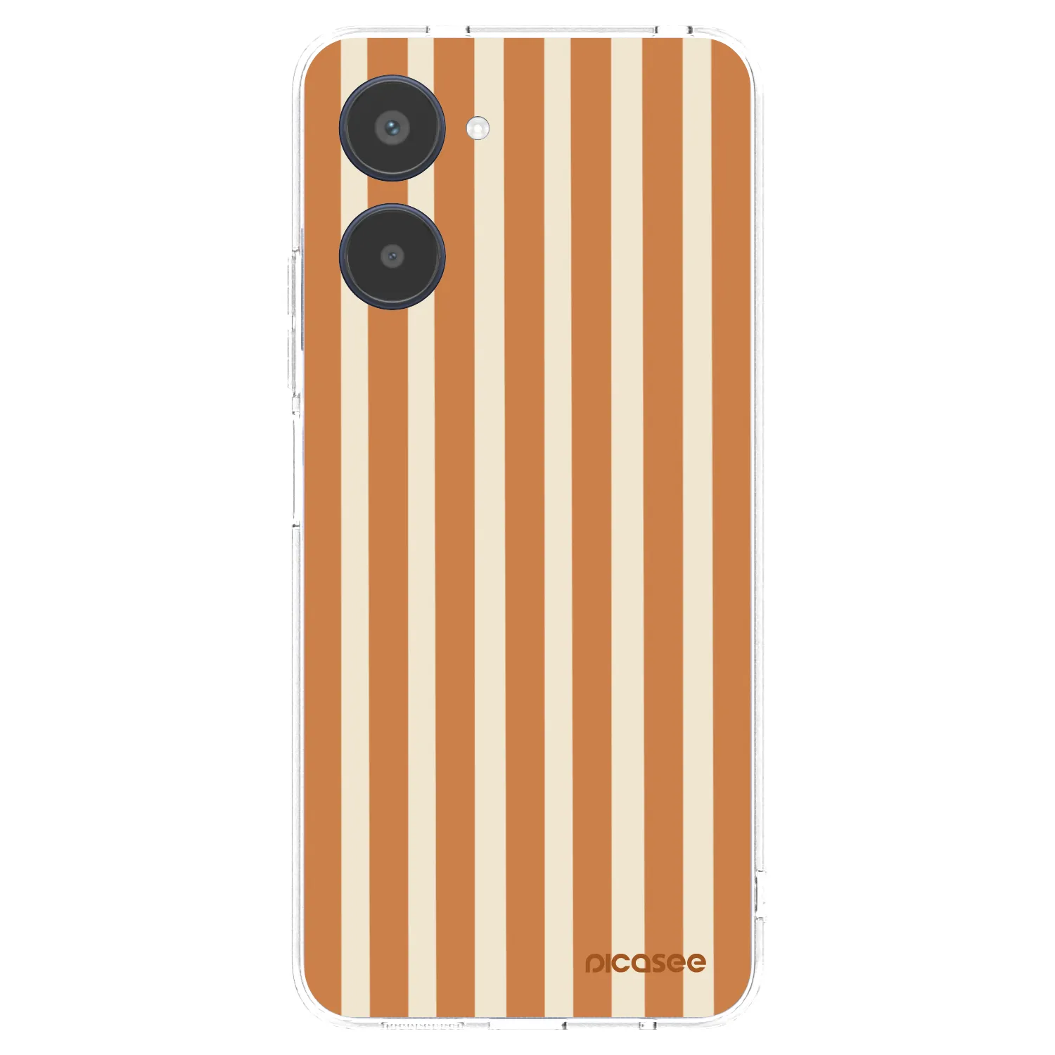 Picasee Realme 10 4G Hülle - Transparentes Silikon - Orange lines