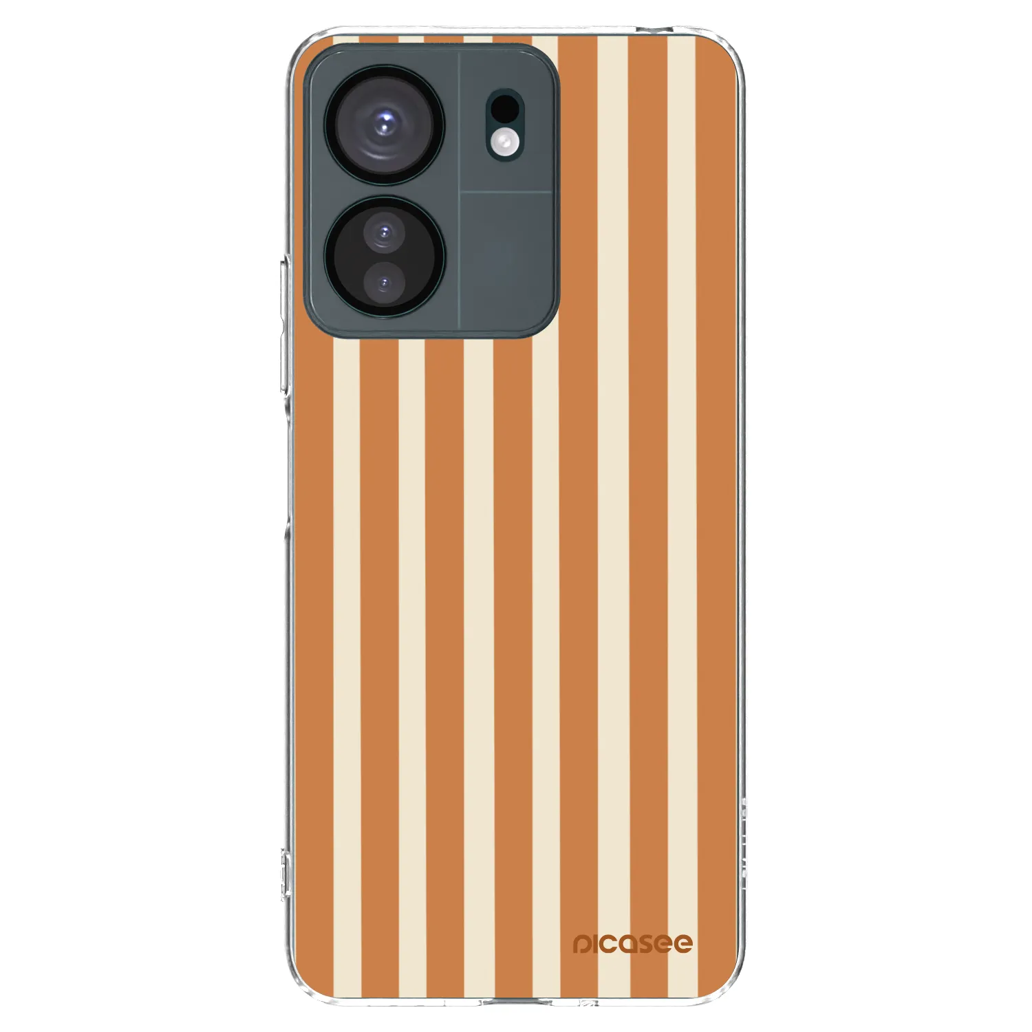 Picasee Xiaomi Redmi 13C 4G Hülle - Transparentes Silikon - Orange lines