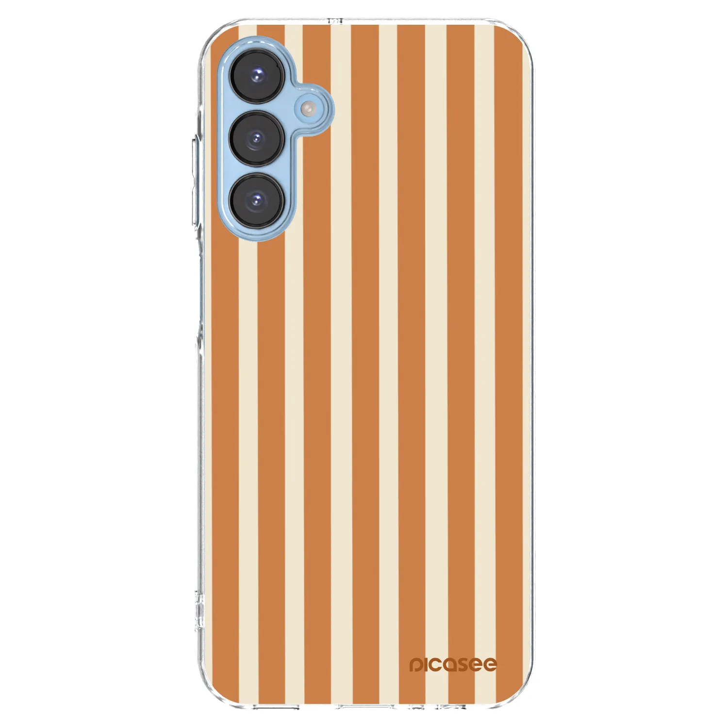 Picasee Samsung Galaxy A15 A156B 5G Hülle - Transparentes Silikon - Orange lines