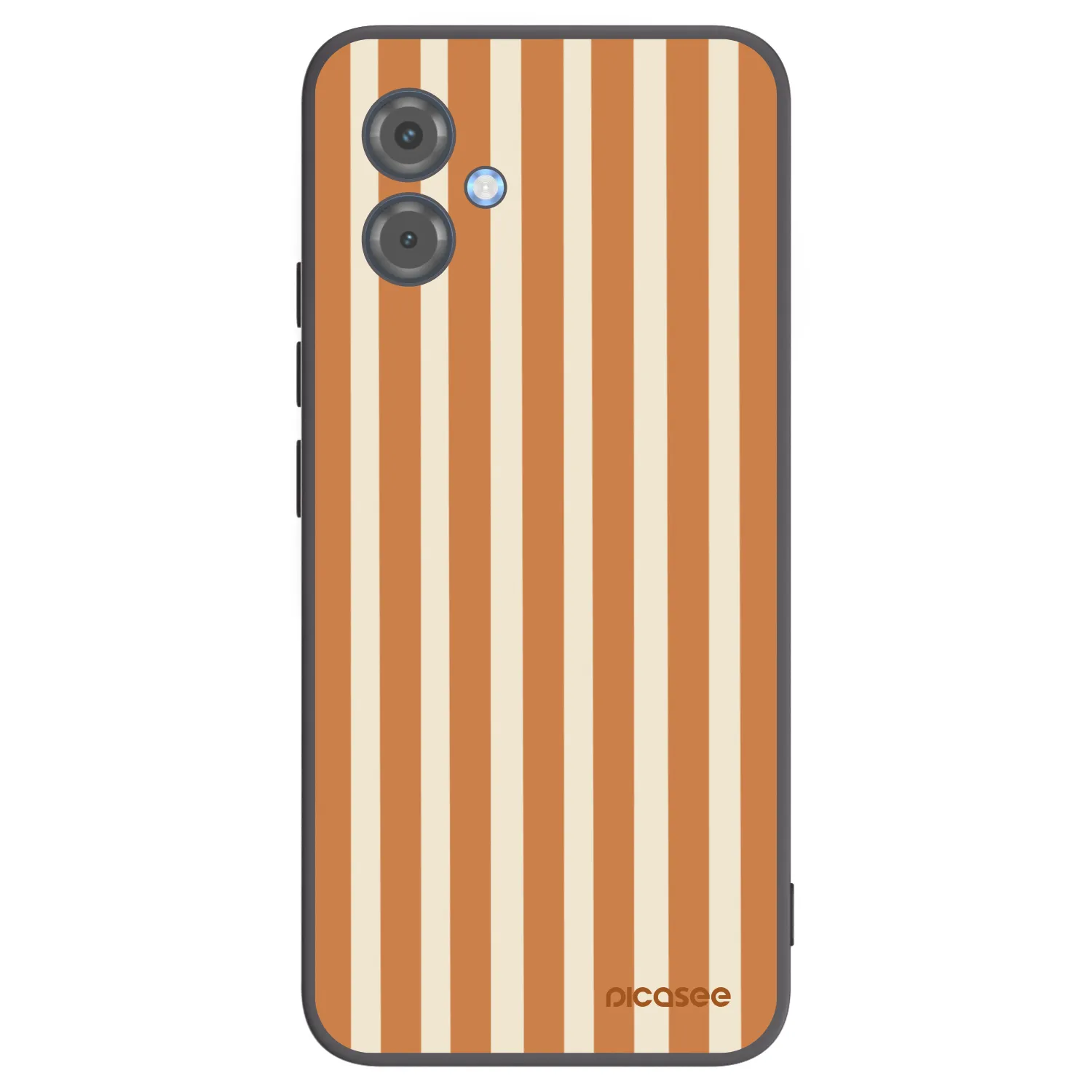 Picasee Motorola Moto G14 Hülle - Schwarzes Silikon - Orange lines
