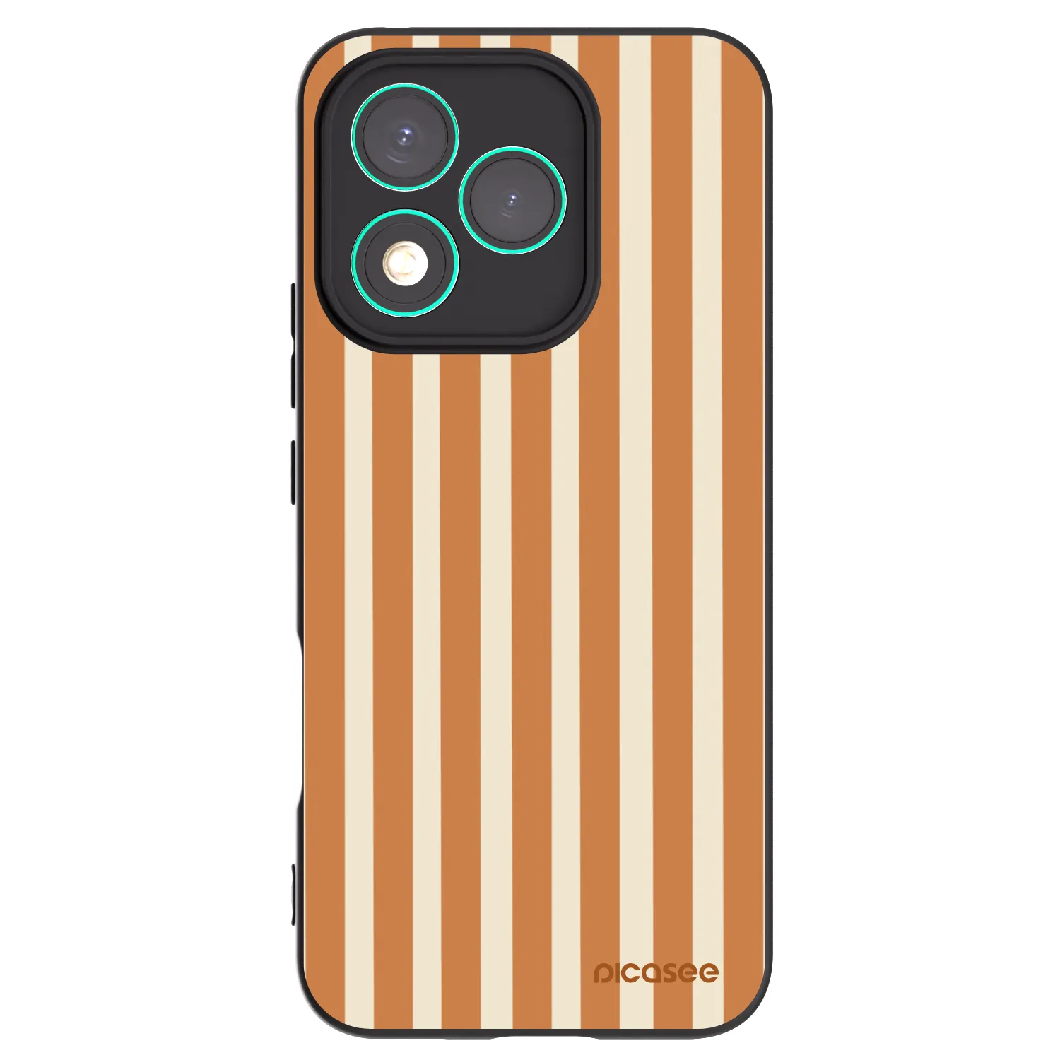 Picasee Honor 400 Lite 5G Hülle - Schwarzes Silikon - Orange lines