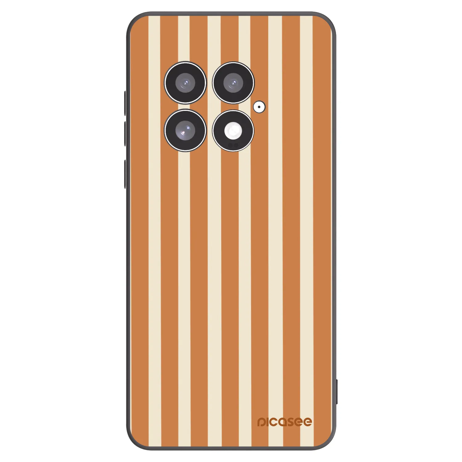 Picasee OnePlus 13 5G Hülle - Schwarzes Silikon - Orange lines