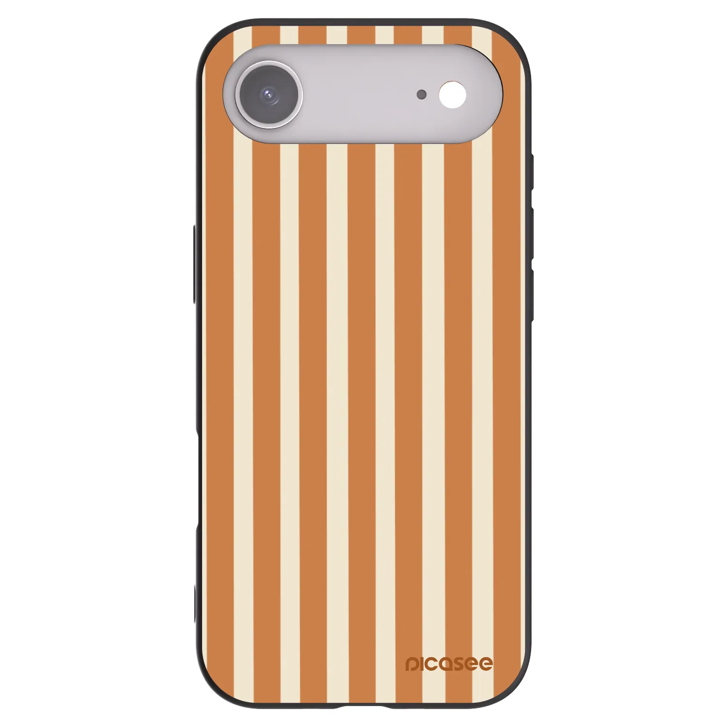 Picasee Apple iPhone Air Hülle - Schwarzes Silikon - Orange lines