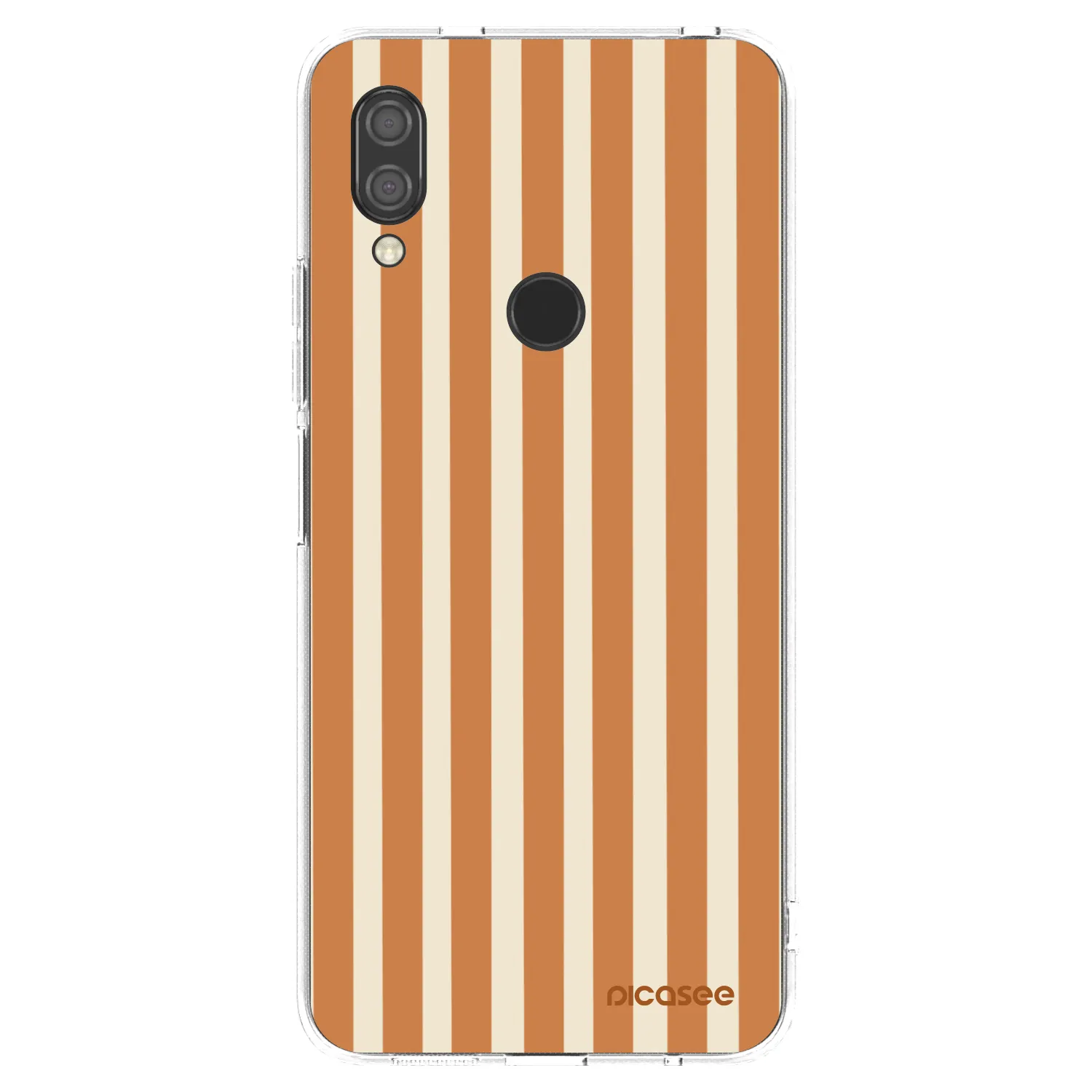Picasee Xiaomi Redmi 7 Hülle - Transparentes Silikon - Orange lines