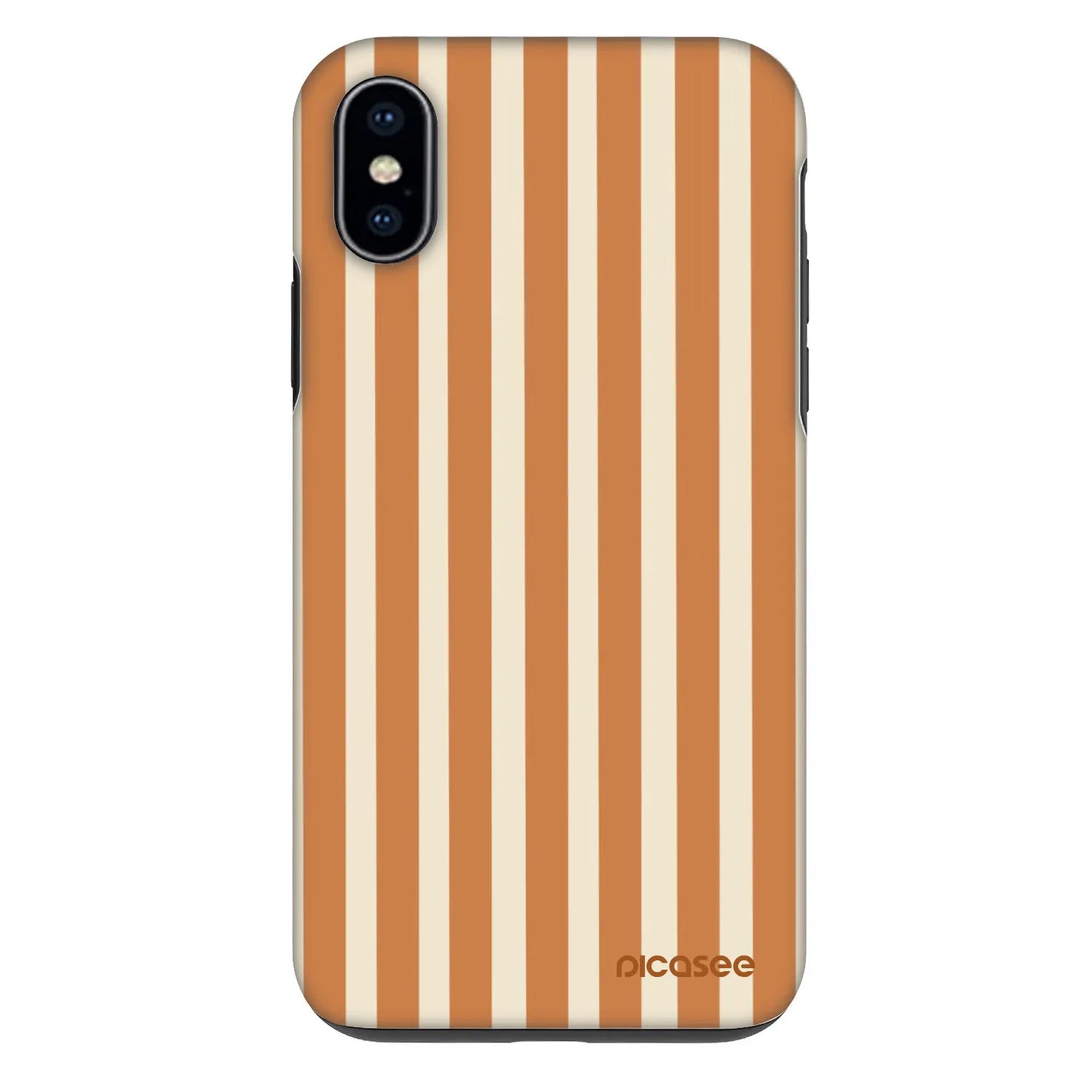 Picasee Fashion Case für Apple iPhone X/XS - Orange lines