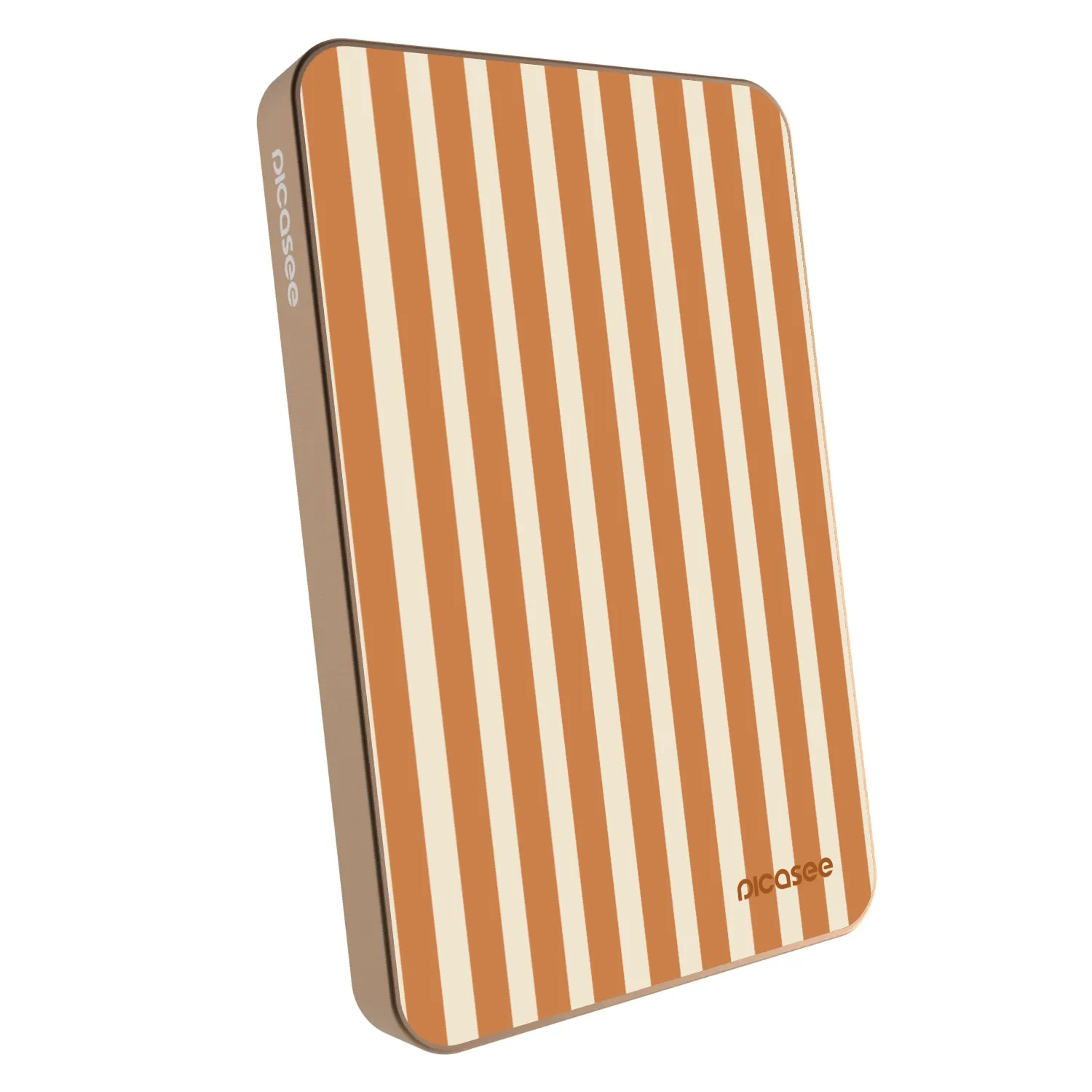 Picasee Powerbank mit MagSafe 5 000 mAh Golden - Orange lines