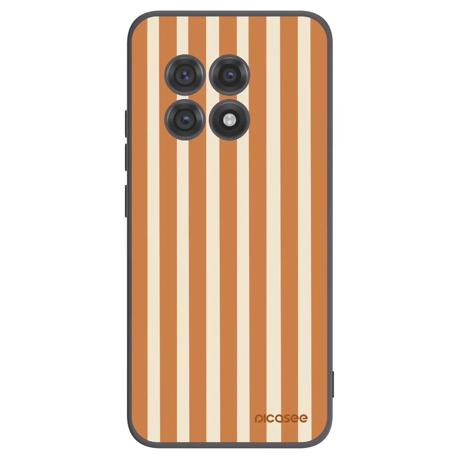 Picasee OnePlus 13R 5G Hülle - Schwarzes Silikon - Orange lines