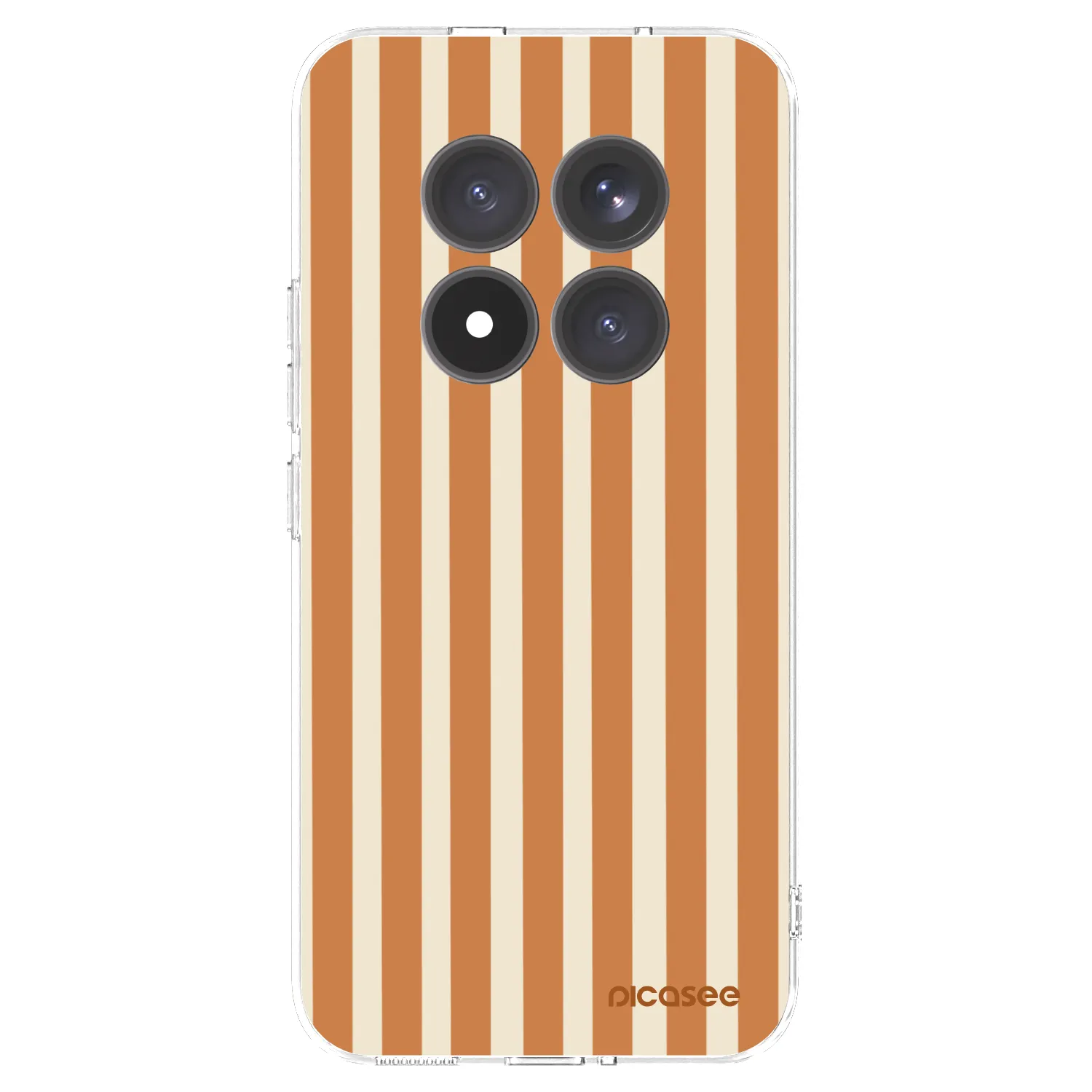 Picasee Xiaomi Redmi Note 15 Pro+ Hülle - Transparentes Silikon - Orange lines