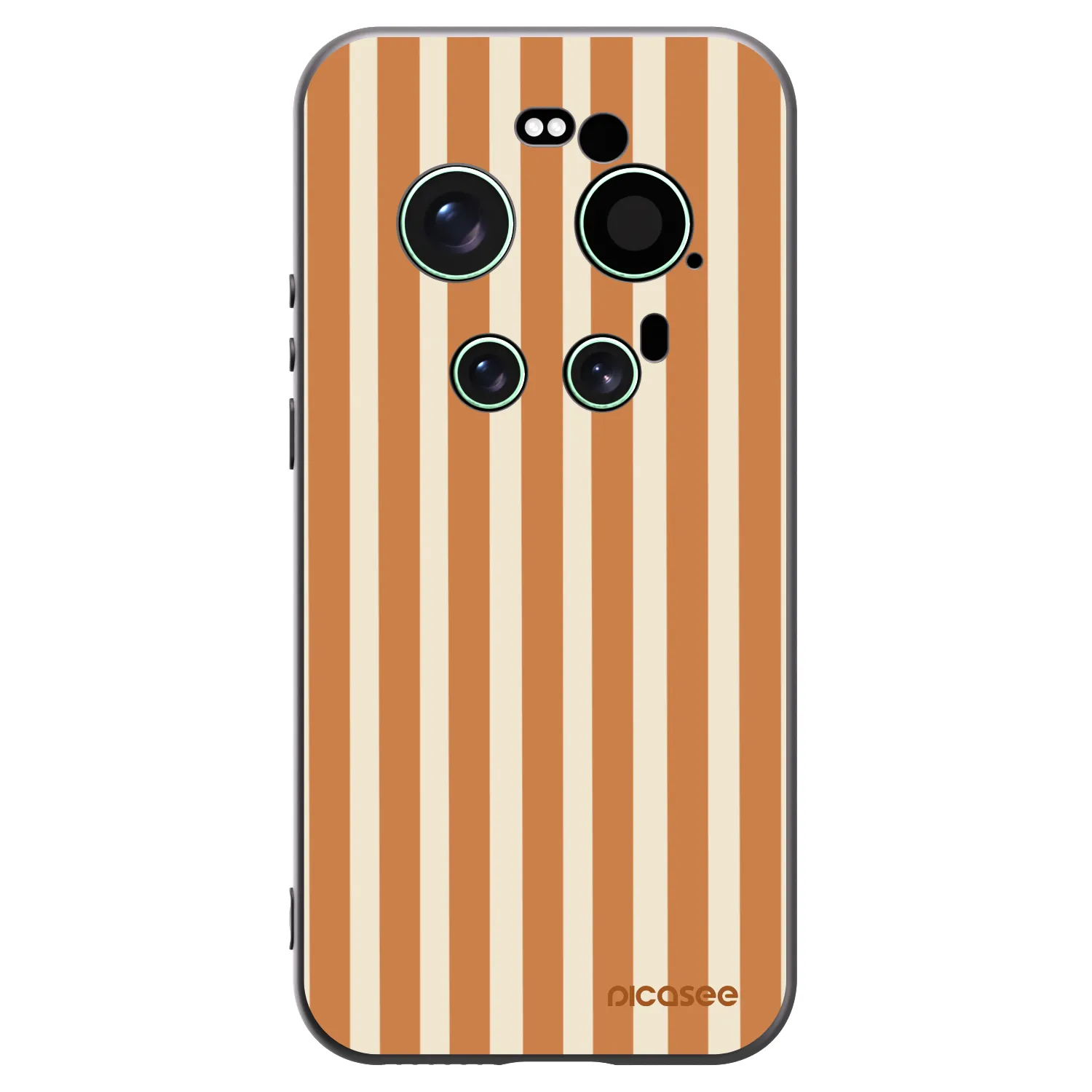 Picasee Xiaomi 17 Ultra Hülle - Schwarzes Silikon - Orange lines