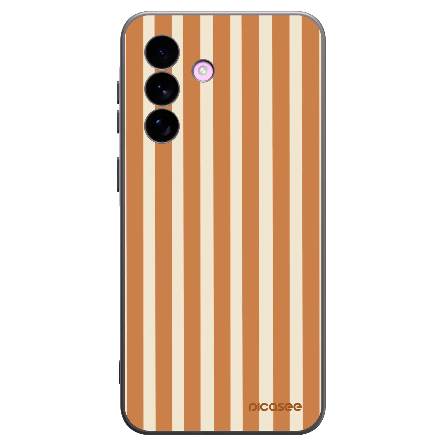 Picasee Samsung Galaxy A57 5G Hülle - Schwarzes Silikon - Orange lines