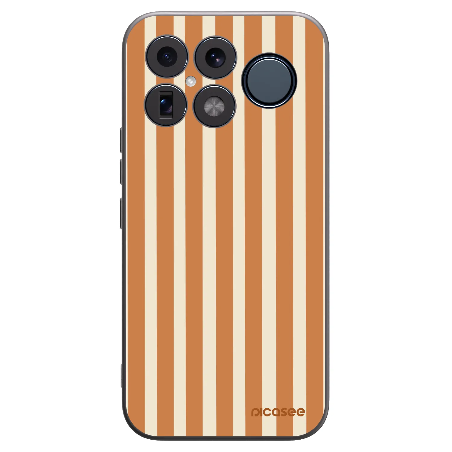 Picasee Xiaomi Poco F8 Ultra Hülle - Schwarzes Silikon - Orange lines