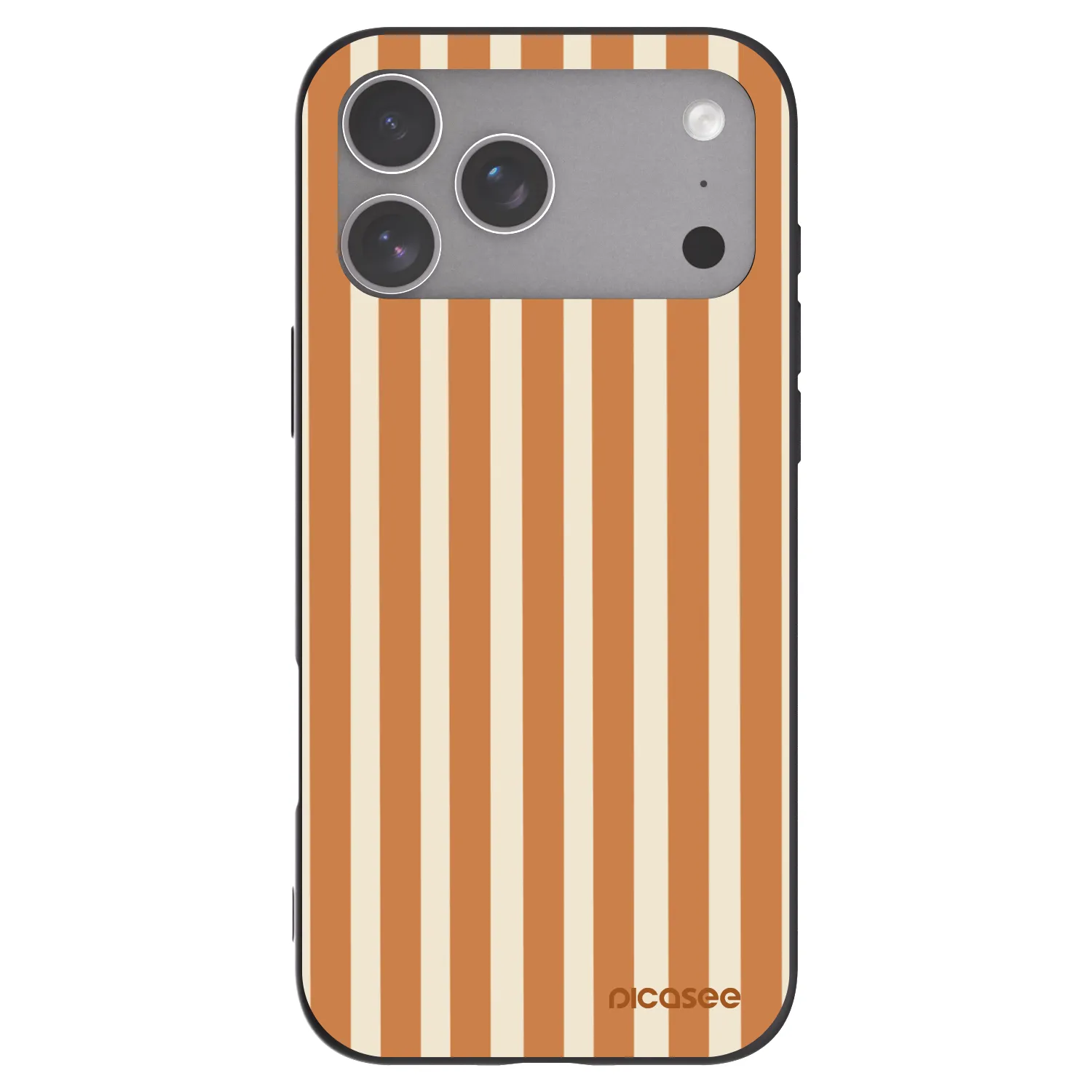 Picasee Apple iPhone 18 Pro Max Hülle - Schwarzes Silikon - Orange lines