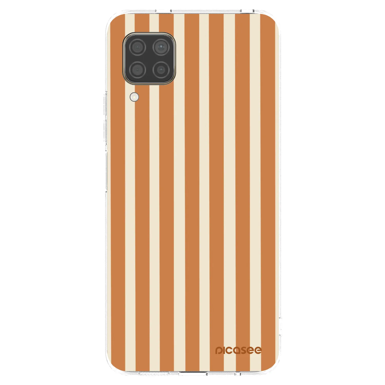 Picasee Huawei P40 Lite Hülle - Transparentes Silikon - Orange lines