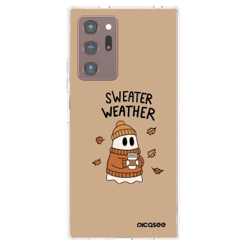 Picasee Samsung Galaxy Note 20 Ultra Hülle - Transparentes Silikon - Sweater ghost
