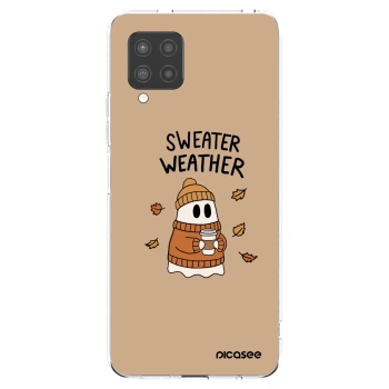 Picasee Samsung Galaxy A42 A426B Hülle - Transparentes Silikon - Sweater ghost