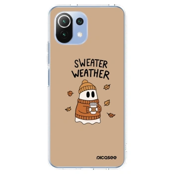 Picasee Xiaomi 11 Lite 5G NE Hülle - Transparentes Silikon - Sweater ghost