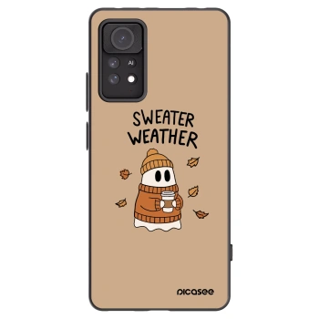 Picasee Xiaomi Redmi Note 11 Pro Hülle - Schwarzes Silikon - Sweater ghost