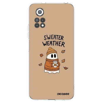 Picasee Xiaomi Poco X4 Pro 5G Hülle - Transparentes Silikon - Sweater ghost