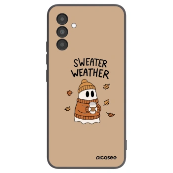 Picasee Samsung Galaxy A04s A047F Hülle - Schwarzes Silikon - Sweater ghost