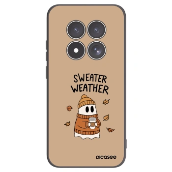 Picasee Xiaomi Redmi Note 15 Pro 4G Hülle - Schwarzes Silikon - Sweater ghost