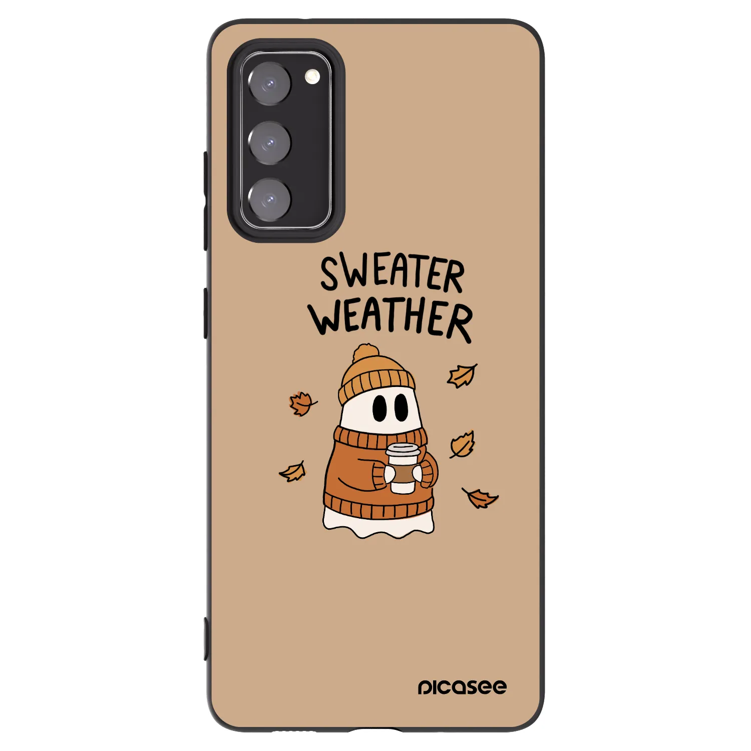Picasee Samsung Galaxy S20 FE Hülle - Schwarzes Silikon - Sweater ghost