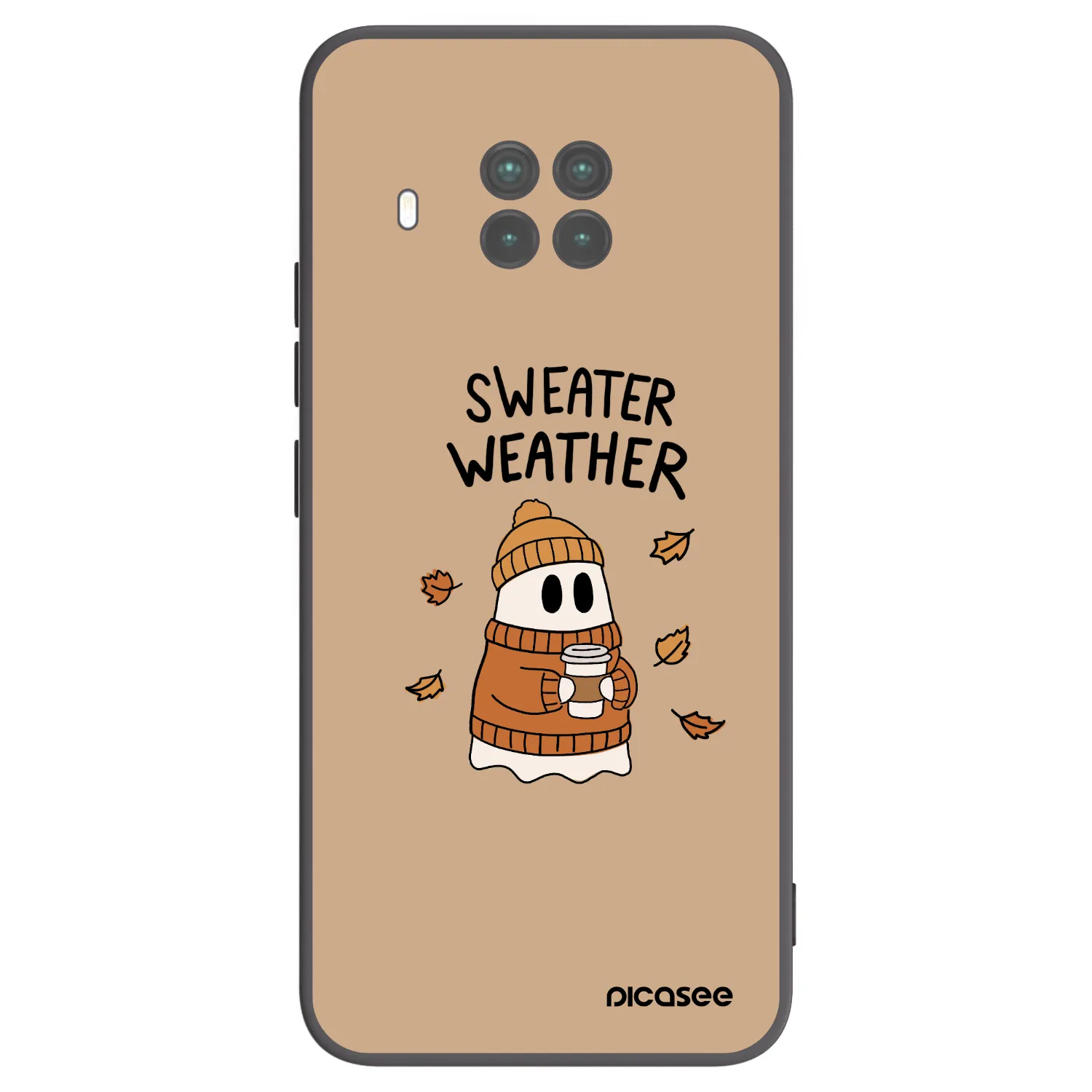 Picasee Xiaomi Mi 10T Lite Hülle - Schwarzes Silikon - Sweater ghost