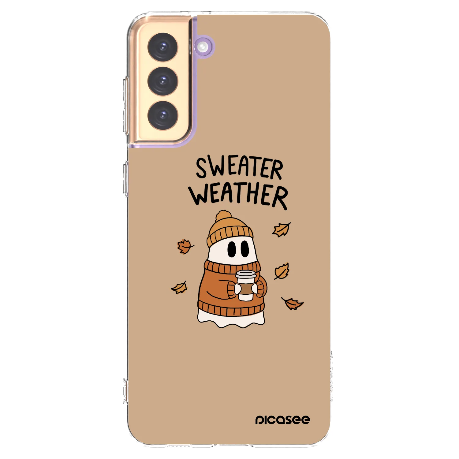 Picasee Samsung Galaxy S21+ 5G G996F Hülle - Transparentes Silikon - Sweater ghost