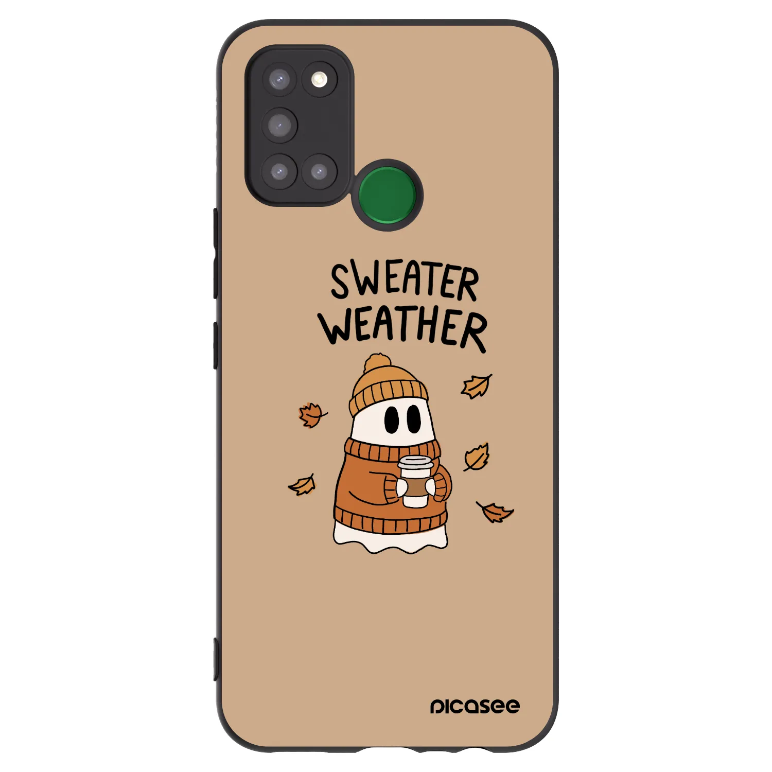 Picasee Realme 7i Hülle - Schwarzes Silikon - Sweater ghost