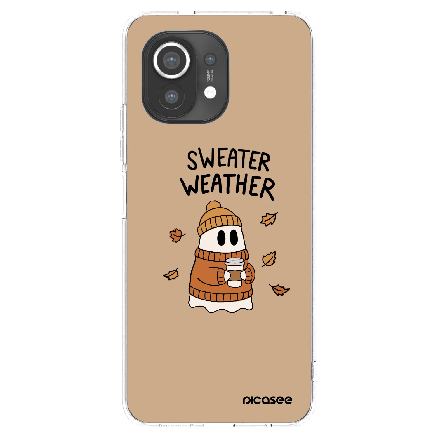 Picasee Xiaomi Mi 11 Hülle - Transparentes Silikon - Sweater ghost