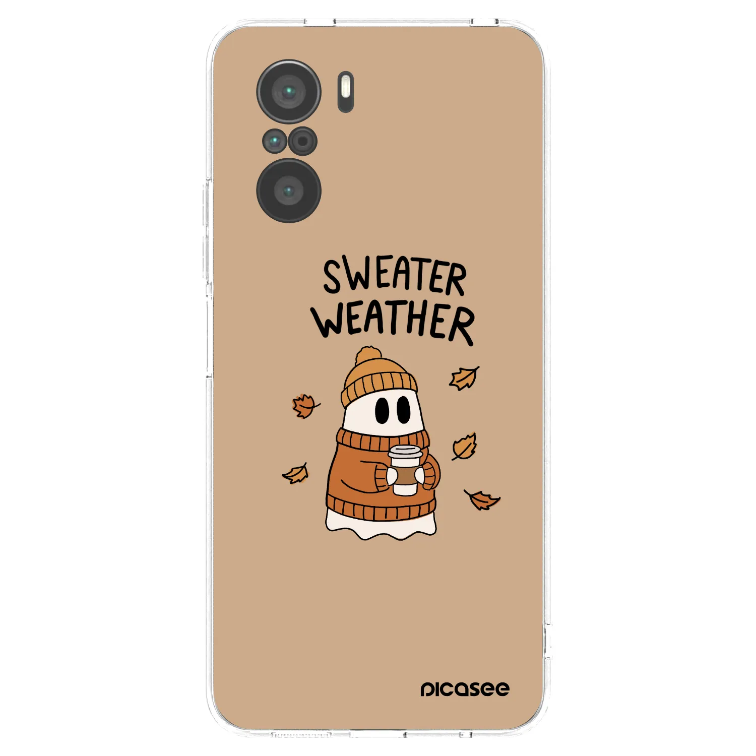 Picasee Xiaomi Poco F3 Hülle - Transparentes Silikon - Sweater ghost