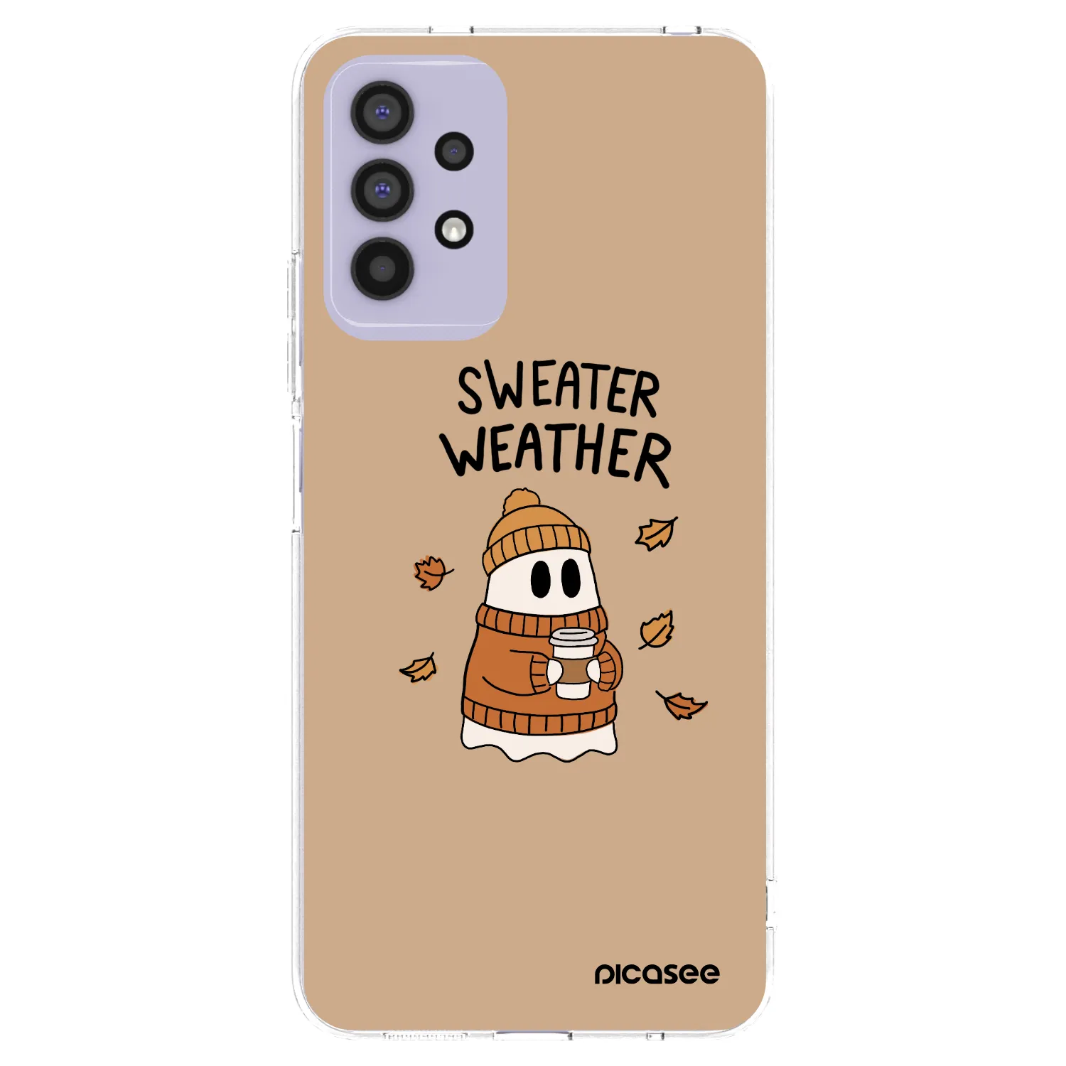 Picasee Samsung Galaxy A32 4G SM-A325F Hülle - Transparentes Silikon - Sweater ghost