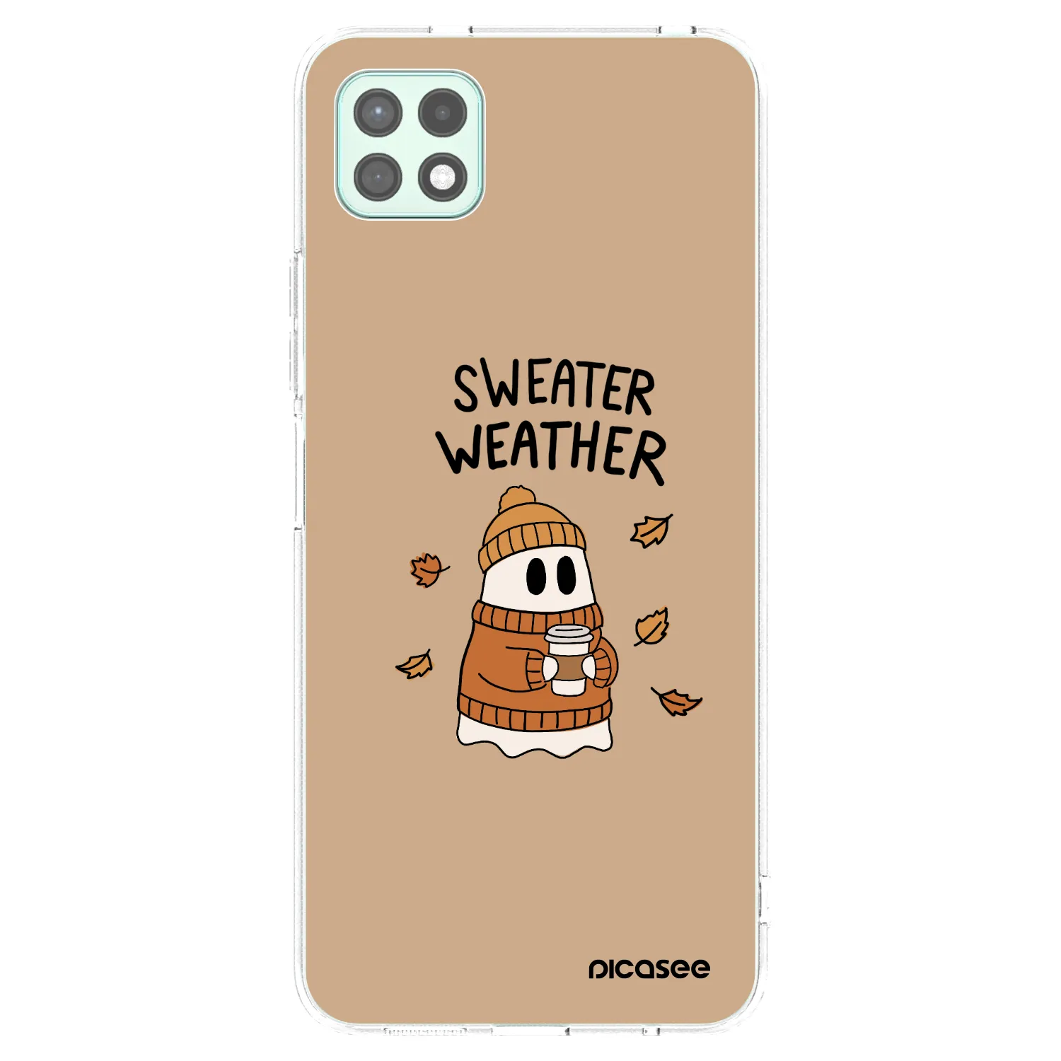 Picasee Samsung Galaxy A22 A226B 5G Hülle - Transparentes Silikon - Sweater ghost