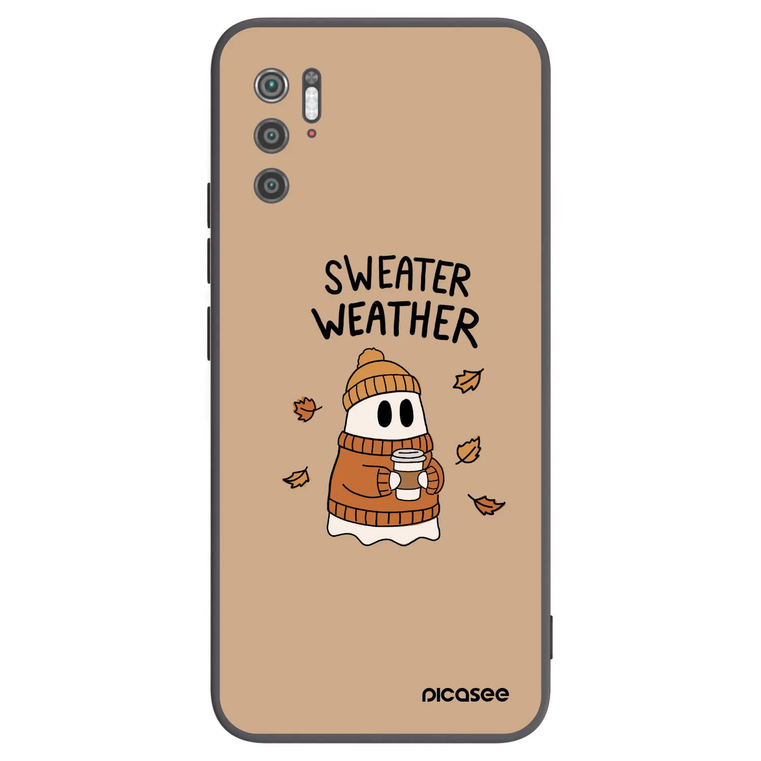 Picasee Xiaomi Poco M3 Pro 5G Hülle - Schwarzes Silikon - Sweater ghost