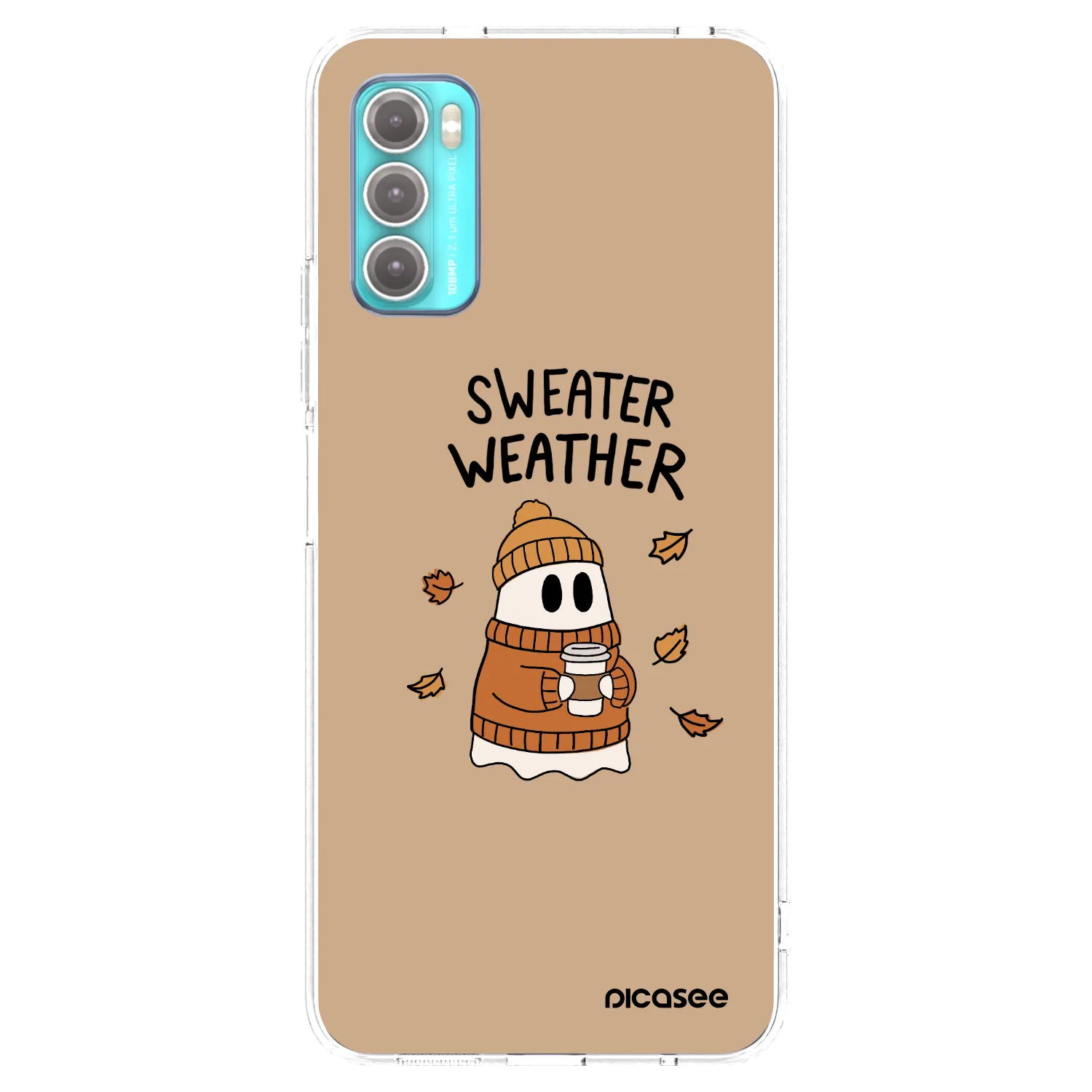 Picasee Motorola Moto G60 Hülle - Transparentes Silikon - Sweater ghost