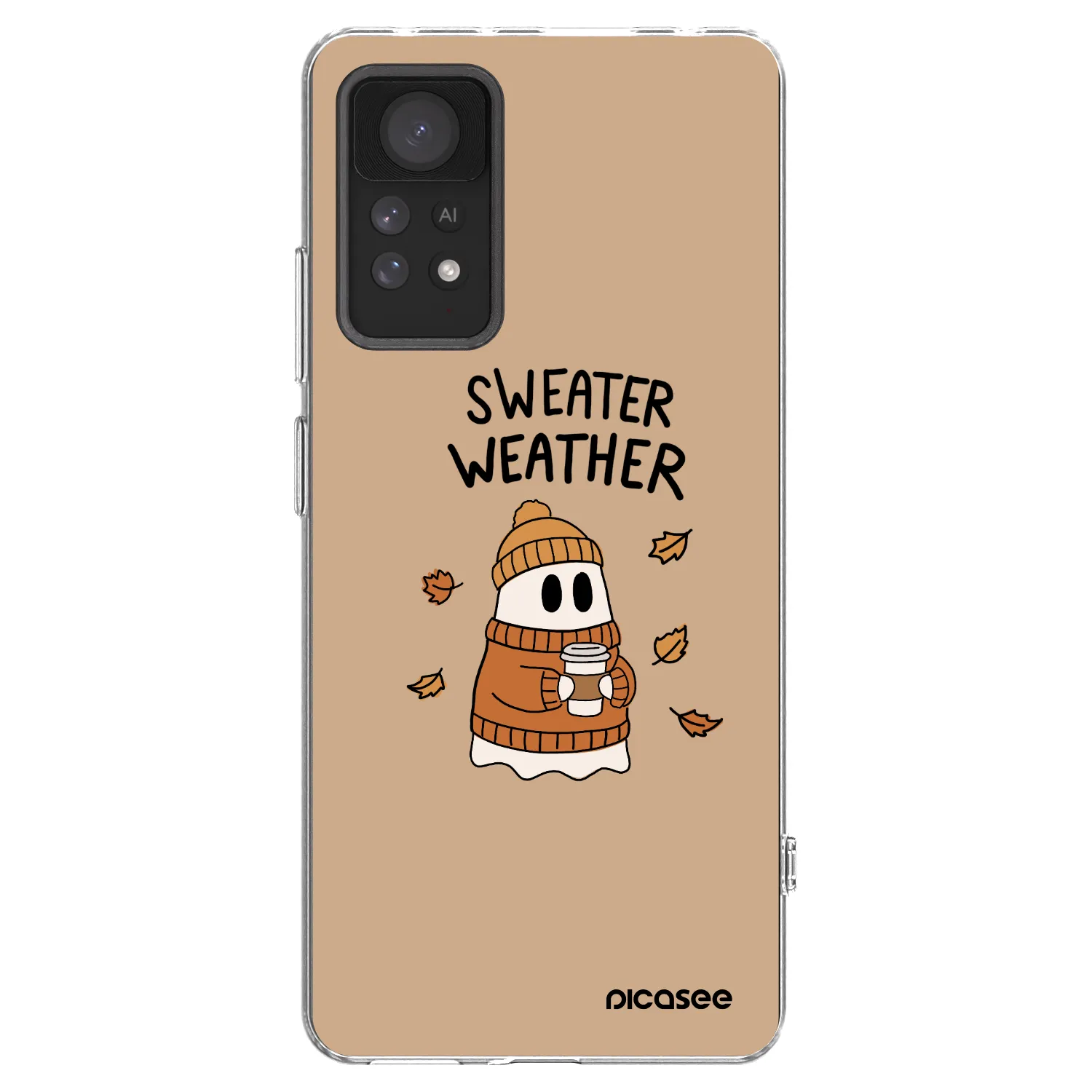 Picasee Xiaomi Redmi Note 11 Pro Hülle - Transparentes Silikon - Sweater ghost