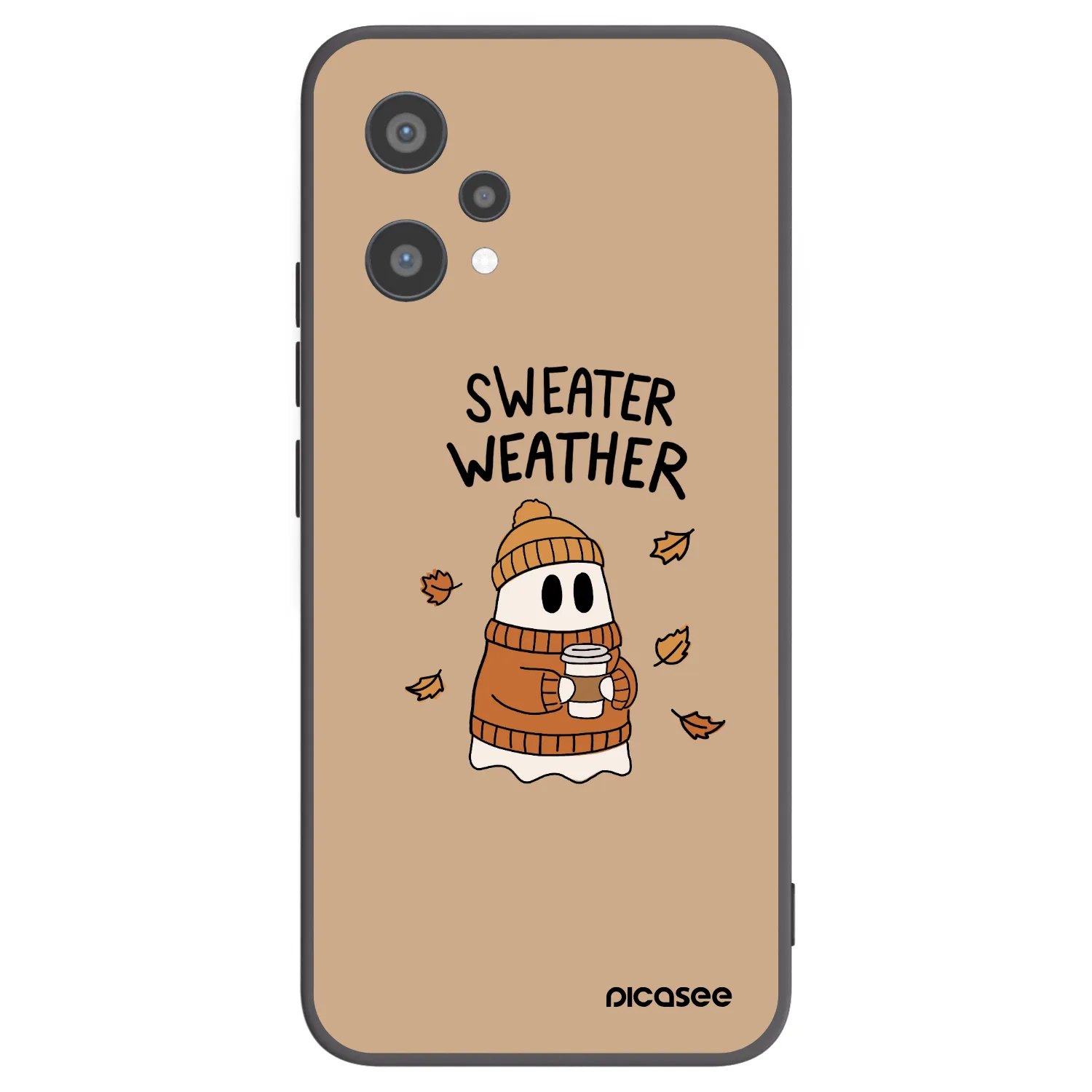 Picasee Realme 9 Pro 5G Hülle - Schwarzes Silikon - Sweater ghost
