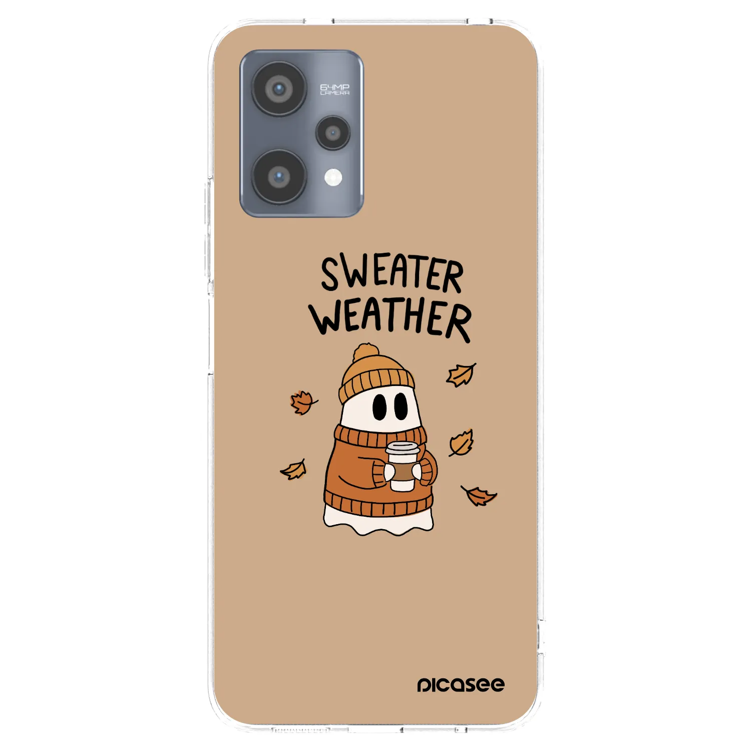 Picasee Realme 9 Pro 5G Hülle - Transparentes Silikon - Sweater ghost