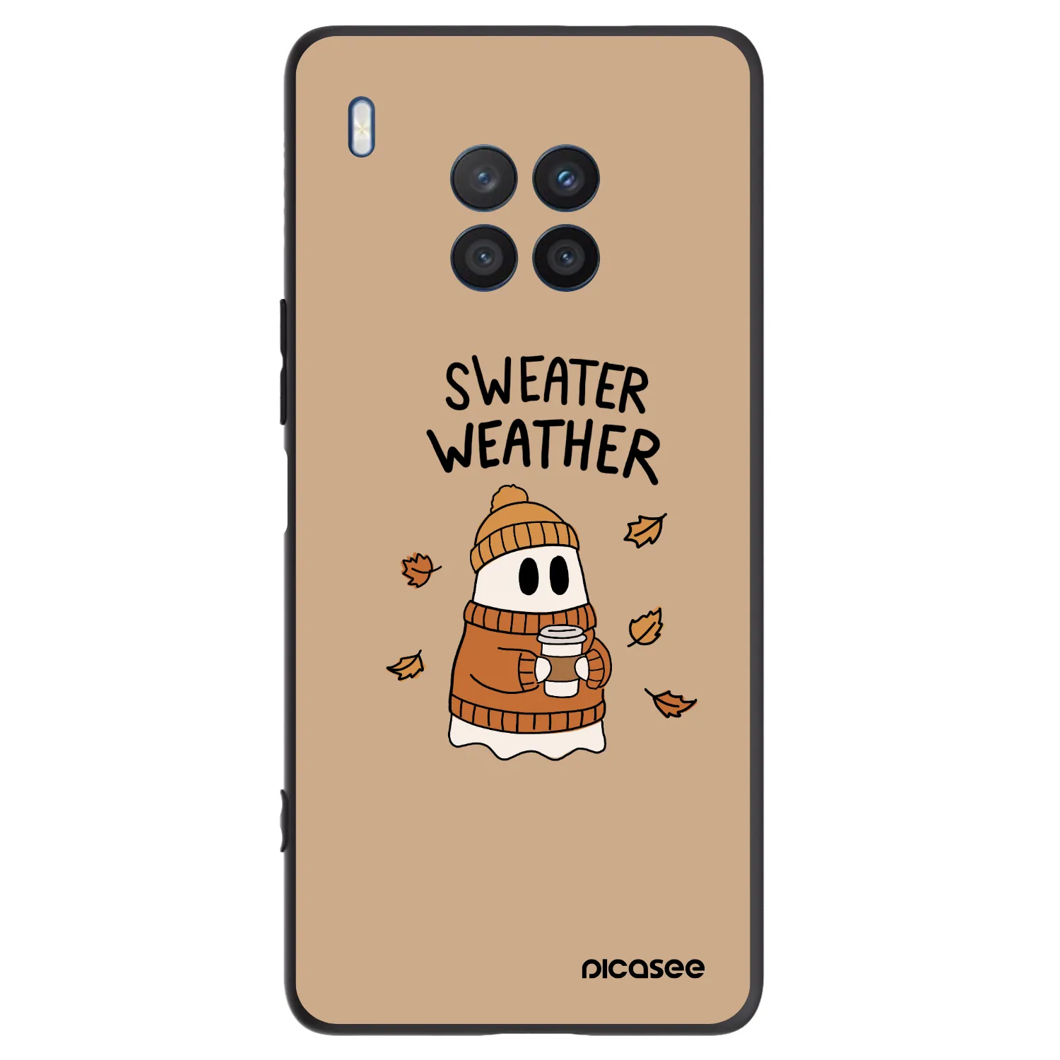 Picasee Honor 50 Lite Hülle - Schwarzes Silikon - Sweater ghost
