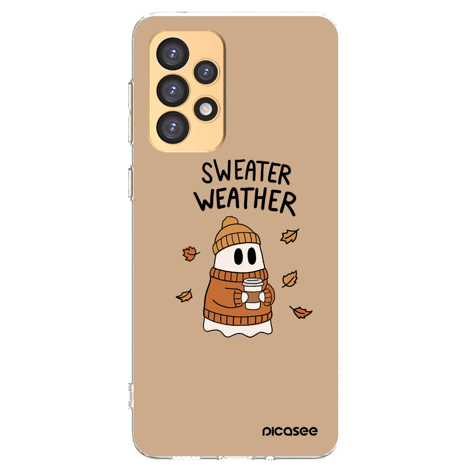 Picasee Samsung Galaxy A33 5G A336 Hülle - Transparentes Silikon - Sweater ghost