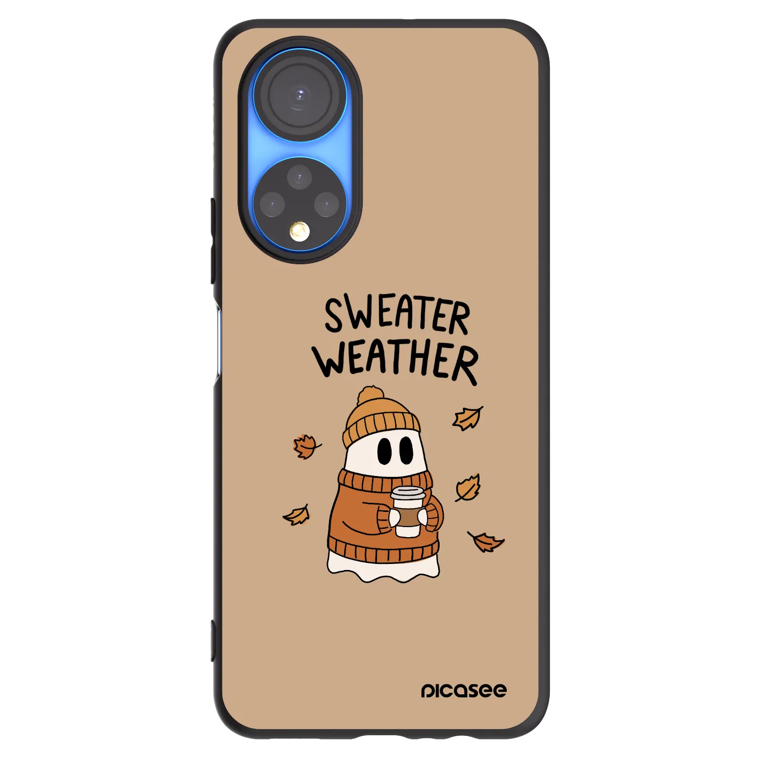 Picasee Honor X7 Hülle - Schwarzes Silikon - Sweater ghost