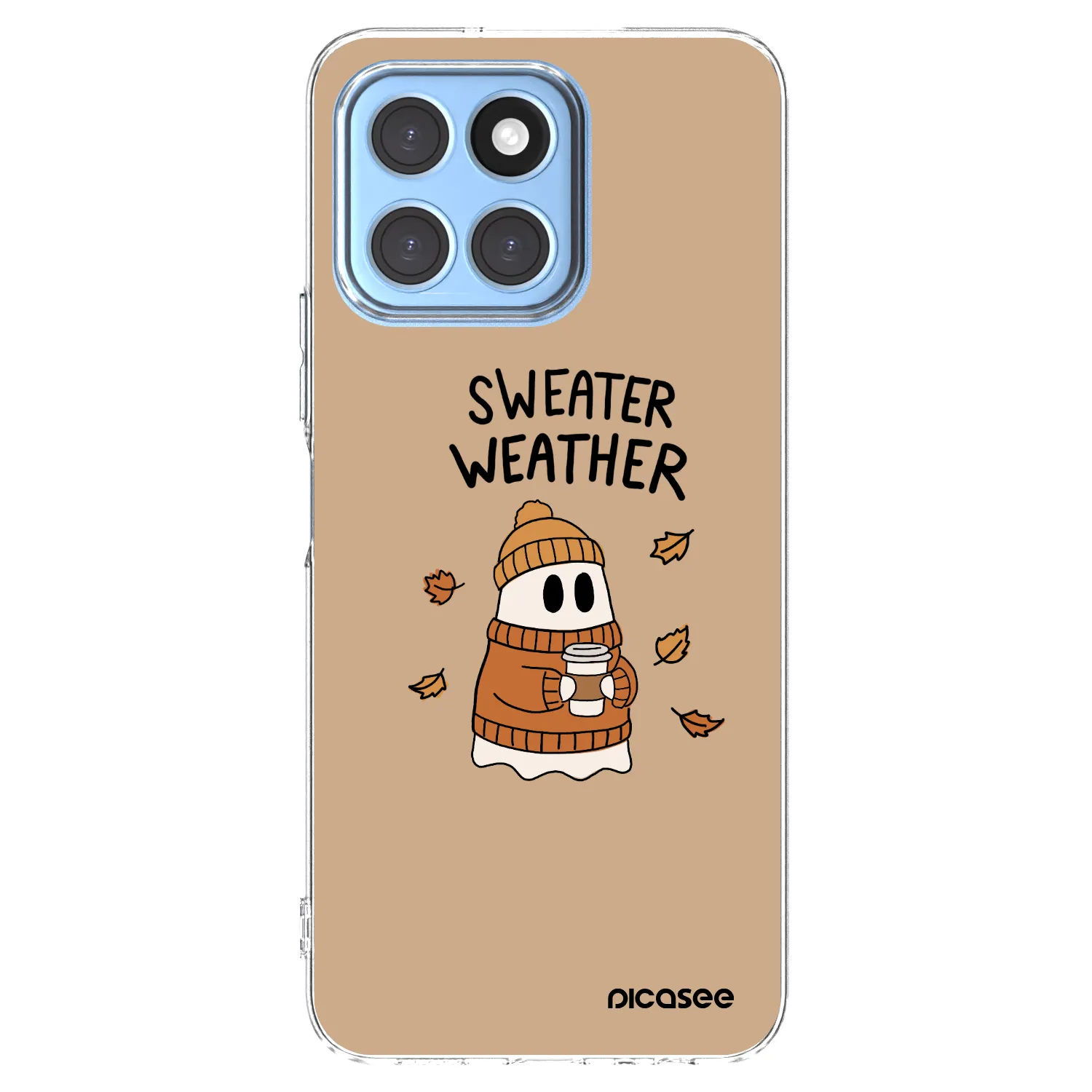 Picasee Honor X6 Hülle - Transparentes Silikon - Sweater ghost