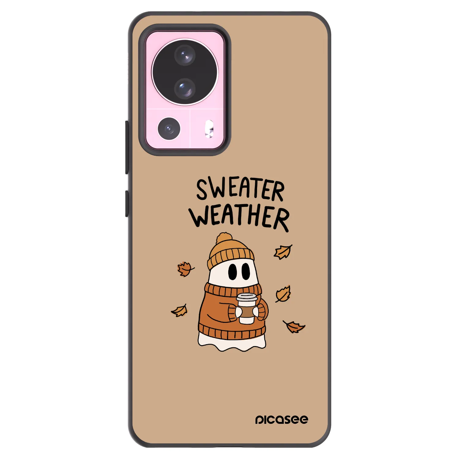 Picasee Xiaomi 13 Lite Hülle - Schwarzes Silikon - Sweater ghost