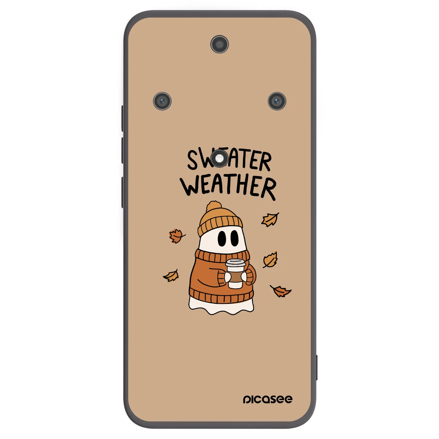 Picasee Honor Magic5 Lite 5G Hülle - Schwarzes Silikon - Sweater ghost