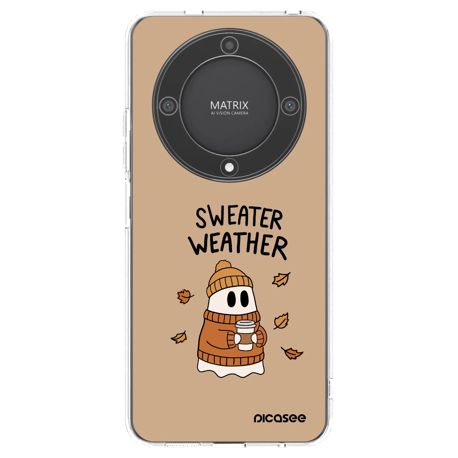 Picasee Honor Magic5 Lite 5G Hülle - Transparentes Silikon - Sweater ghost