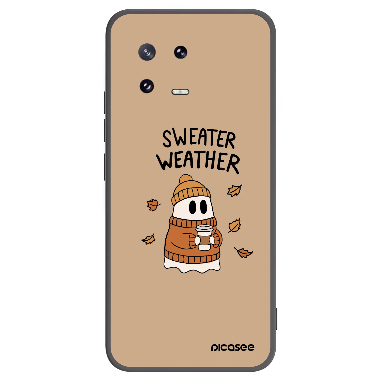 Picasee Xiaomi 13 Pro Hülle - Schwarzes Silikon - Sweater ghost