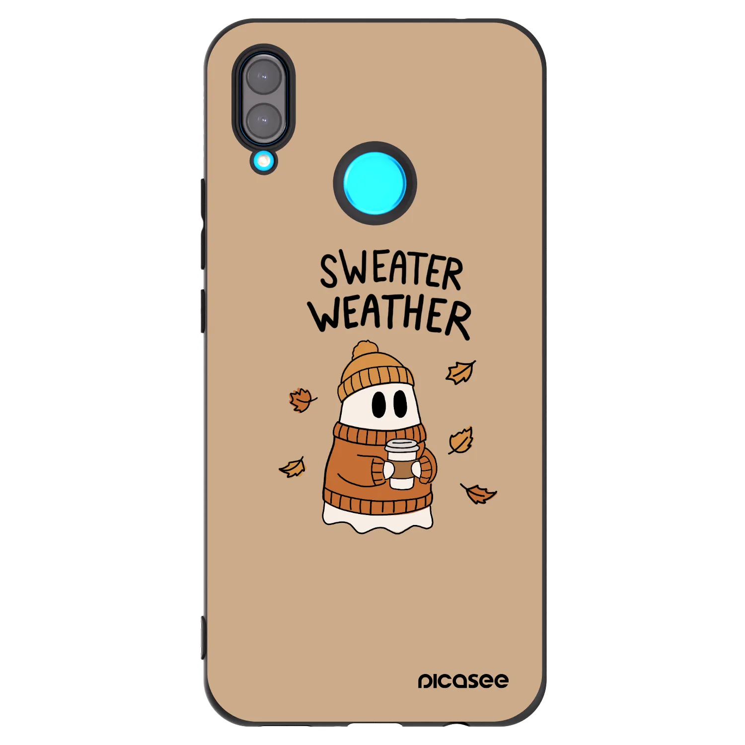 Picasee Huawei Nova 3 Hülle - Schwarzes Silikon - Sweater ghost