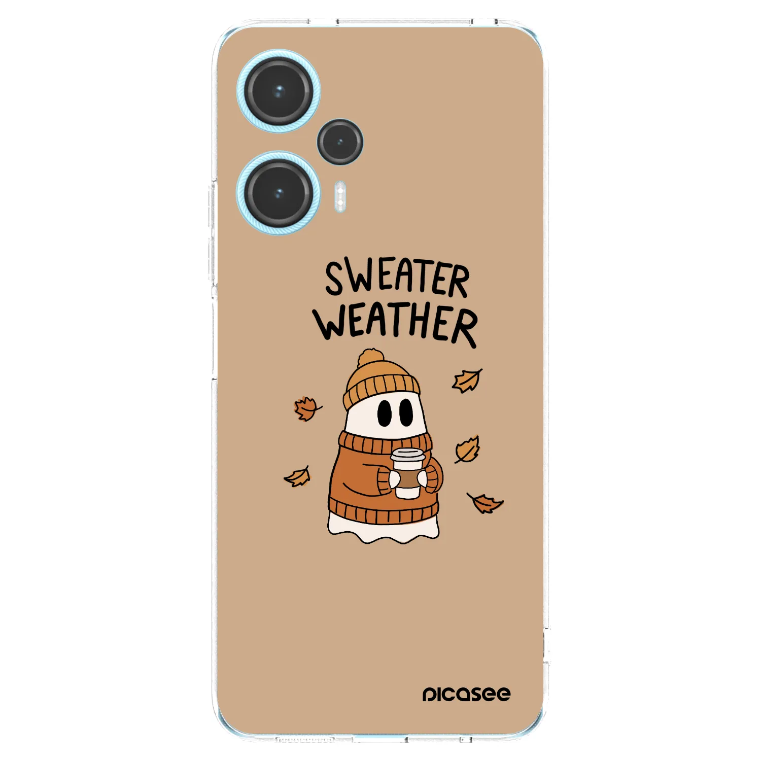 Picasee Xiaomi Poco F5 Hülle - Transparentes Silikon - Sweater ghost