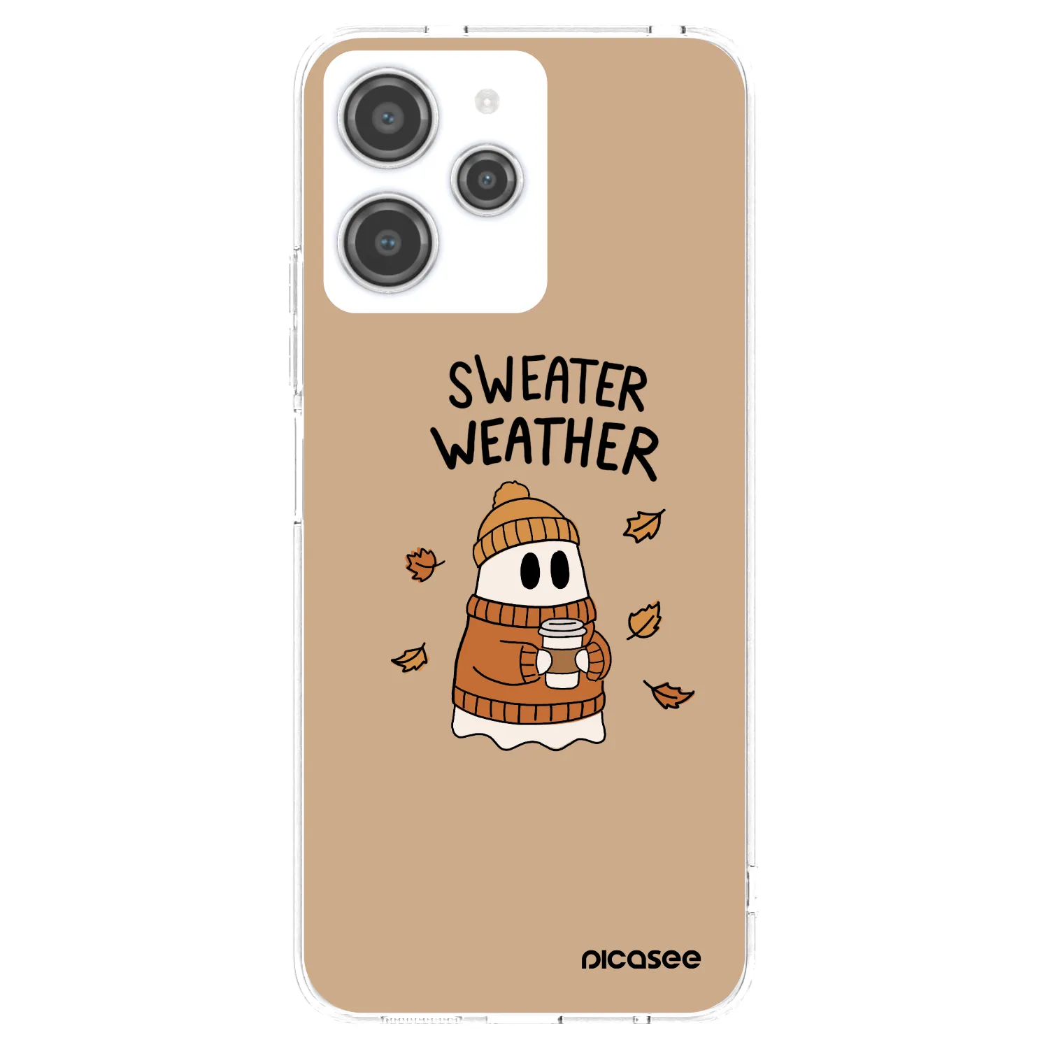 Picasee Xiaomi Redmi 12 4G Hülle - Transparentes Silikon - Sweater ghost