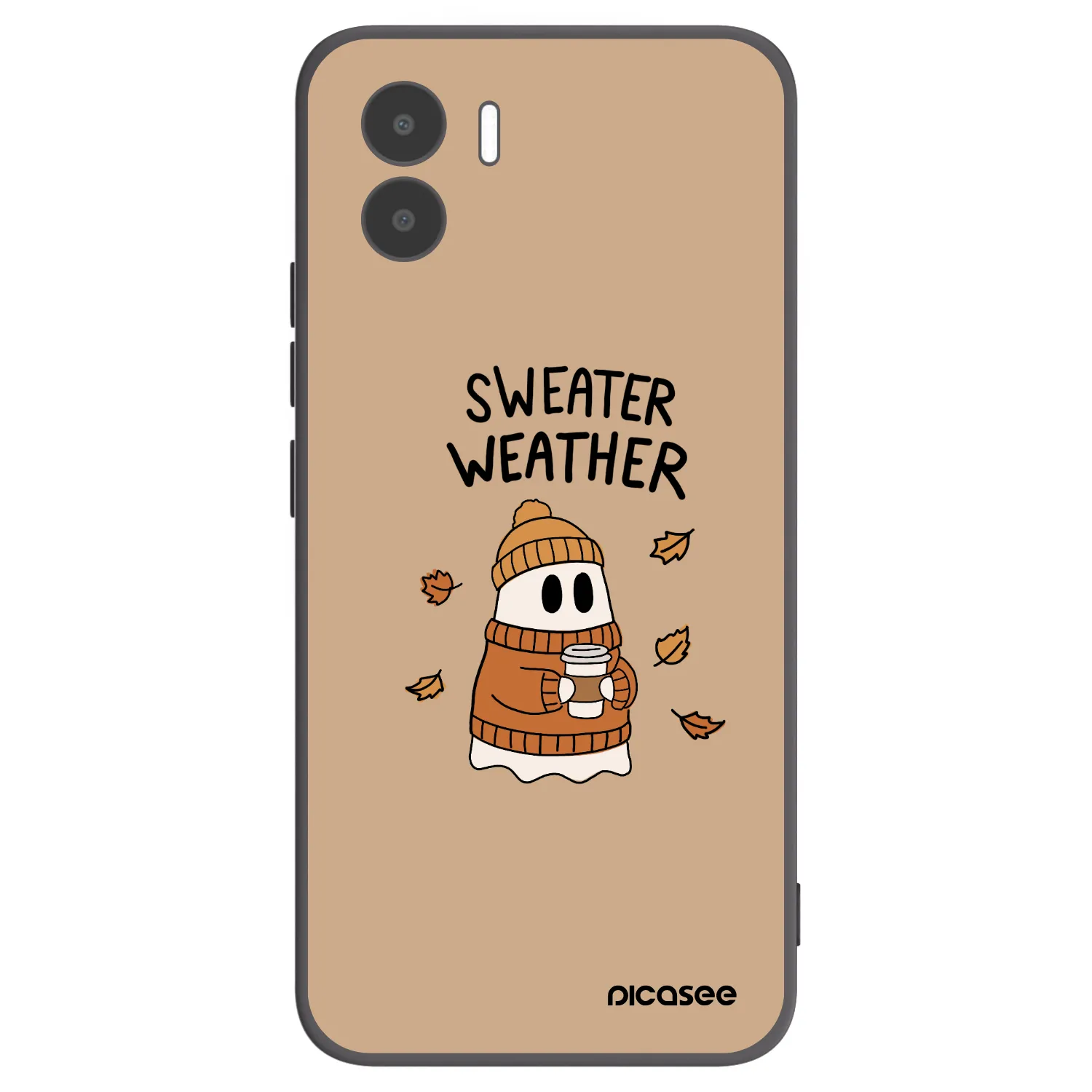 Picasee Xiaomi Redmi A2 Hülle - Schwarzes Silikon - Sweater ghost